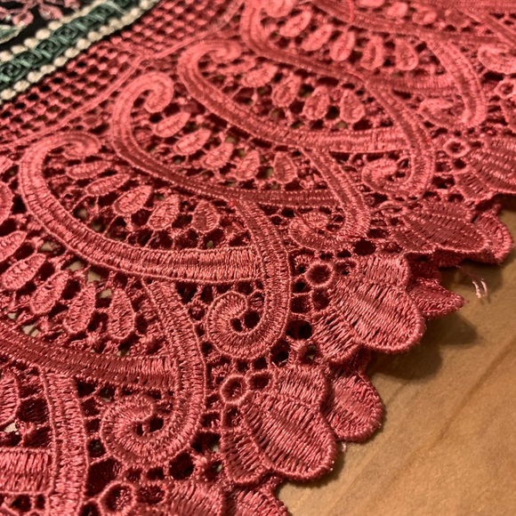 Beautiful Embroidered Teal and Pink Kurta - Picture 4 of 8